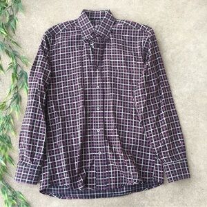 Burberry Plaid Button Down Shirt Mens Small